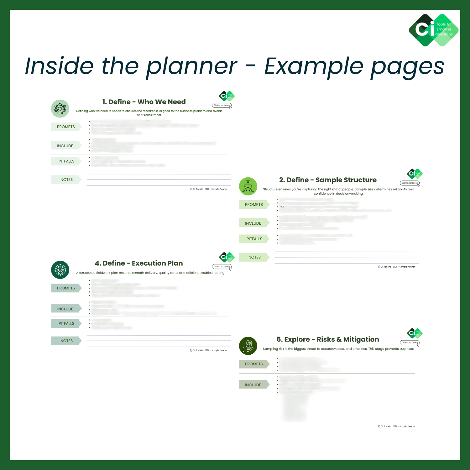 Sample Planner